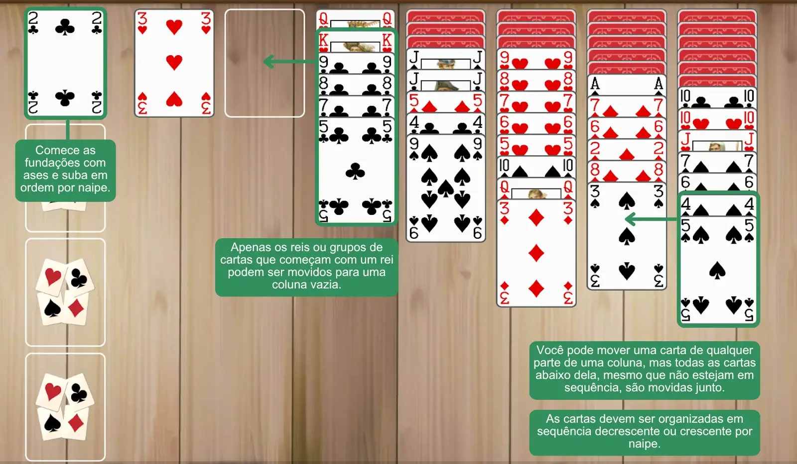 Regras do Paciência Alaska